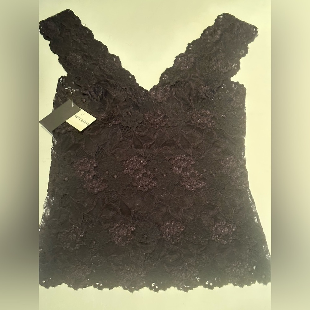 Josie Natori lace sleeveless tank